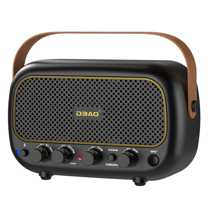 Мини-колонки для гитары, двухканальный Bluetooth-аккомпанемент, портативный уличный перезаряжаемый музыкальный инструмент, специальный небольшой звук