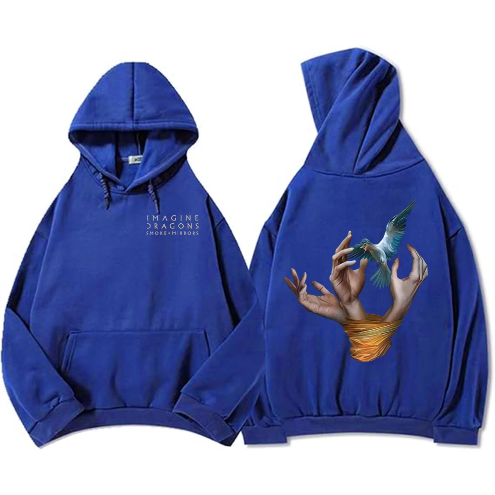 Band Imagine Dragons Hoodies Reflections From The Vault of Smoke + Mirrors Album Sweatshirts Long Sleeve Hooded Pullover Men Top