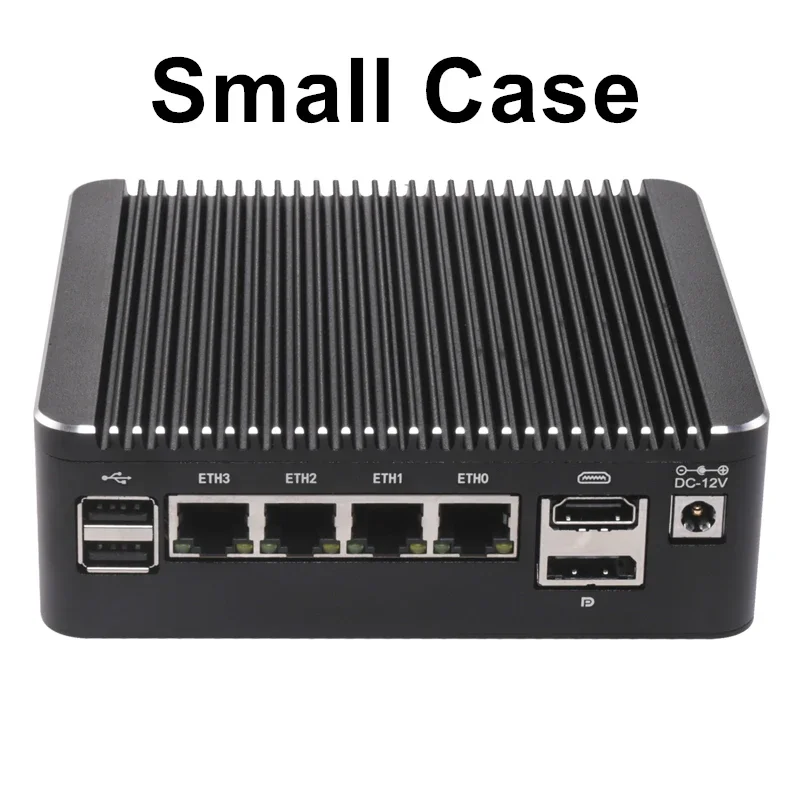Mini PC senza ventola Intel N150 (4x 2,5G LAN i226-V) - Router firewall a bassa potenza Supporto mini server silenzioso pfSense/Proxmox/ESXi
