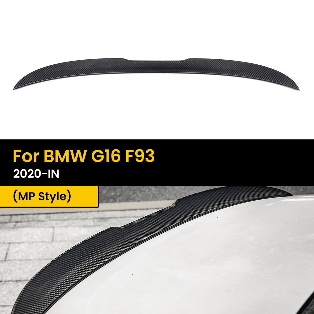 

Automotive Real Dry Carbon Technology 3*3 Carbon Fiber Rear Trunk Spoiler Boot Wing For BMW G16 F93 2020-IN