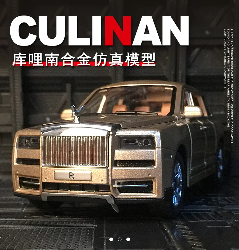 

Diecast Metal Toy Car 1/32 for Rolls-Royce Cullinan SUV Off-Road Alloy Model Car Small Crnaments