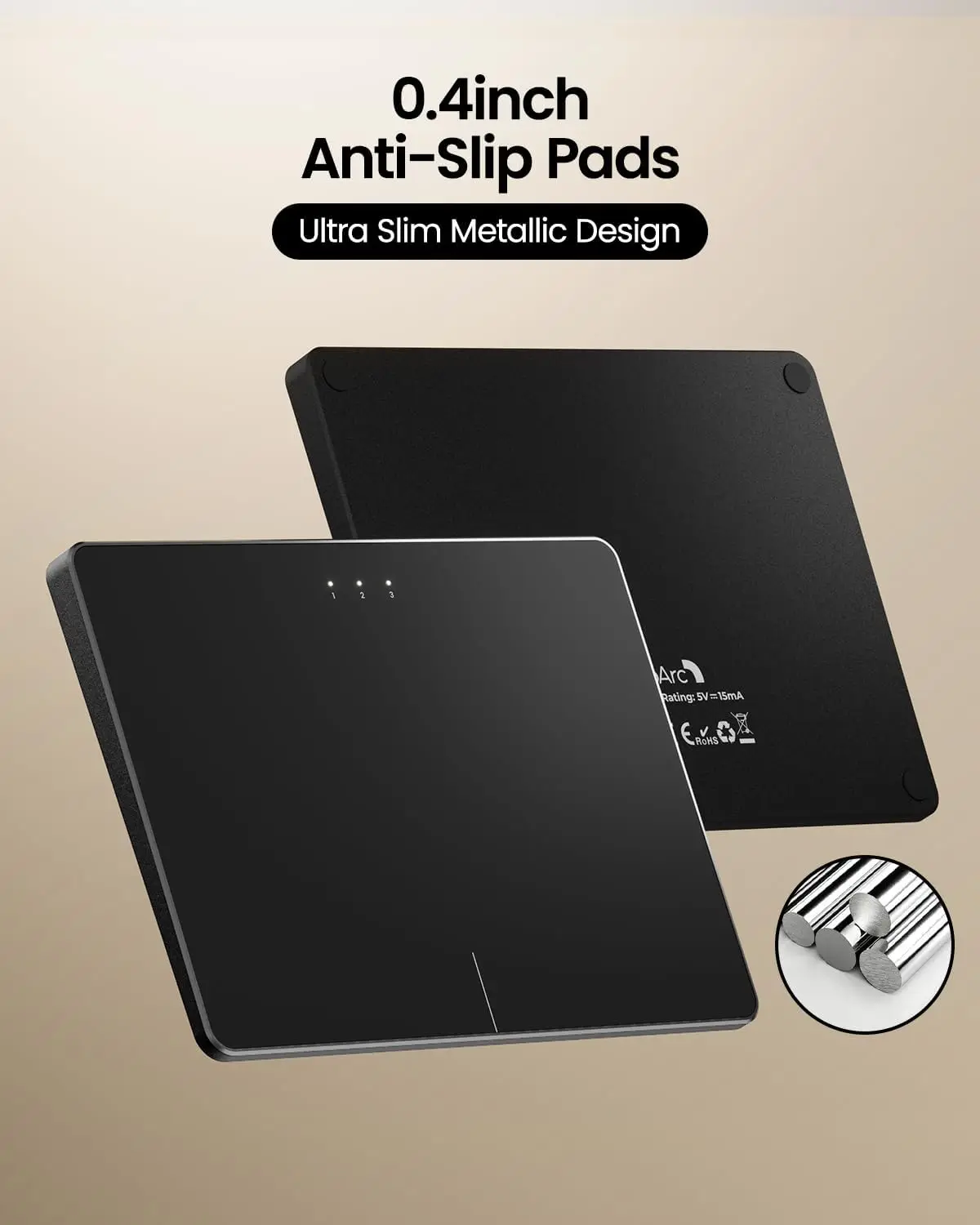ProtoArc wireless trackpad Large touchpad Portable T1 Plus bluetooth touch pad for Win 11/10 Laptop Notebook Desktop Computer
