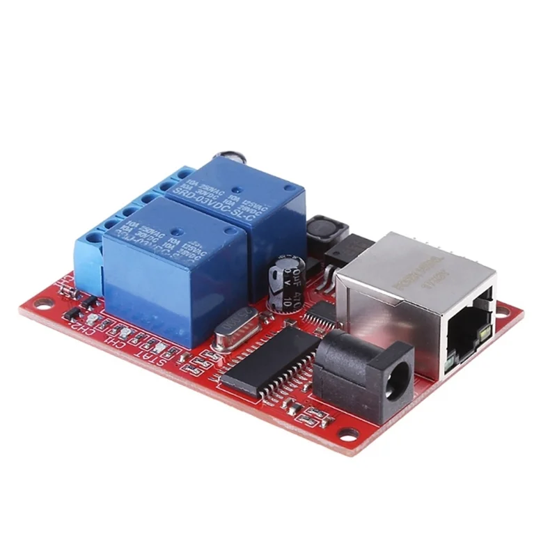 

SQPP-LAN Ethernet 2 Way Relay Board Delay Switch TCP/UDP Controller Module WEB Server US Plug