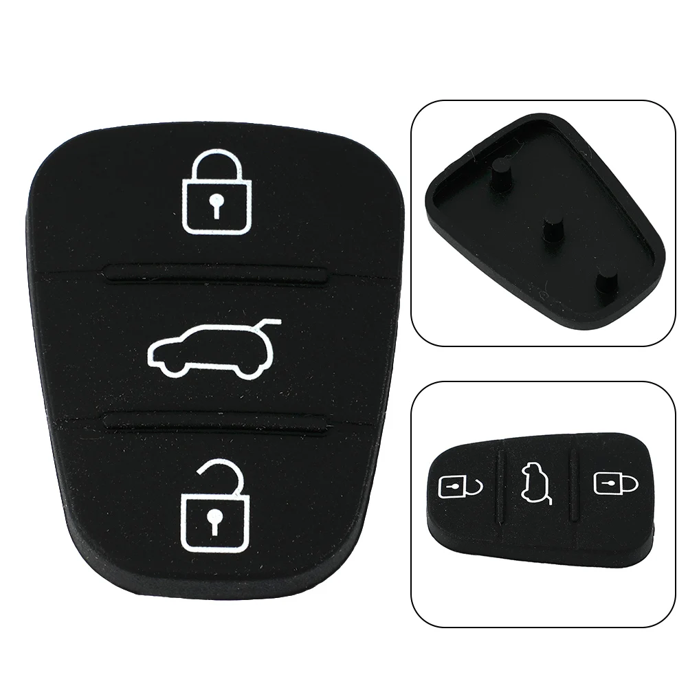 Kits 3 Buttons For Hyundai I10 I20 I30 Key Button Cover Car Ornament Parts For Hyundai Ix35 Ix20 For Kia Amanti Plastic 1* 1pc