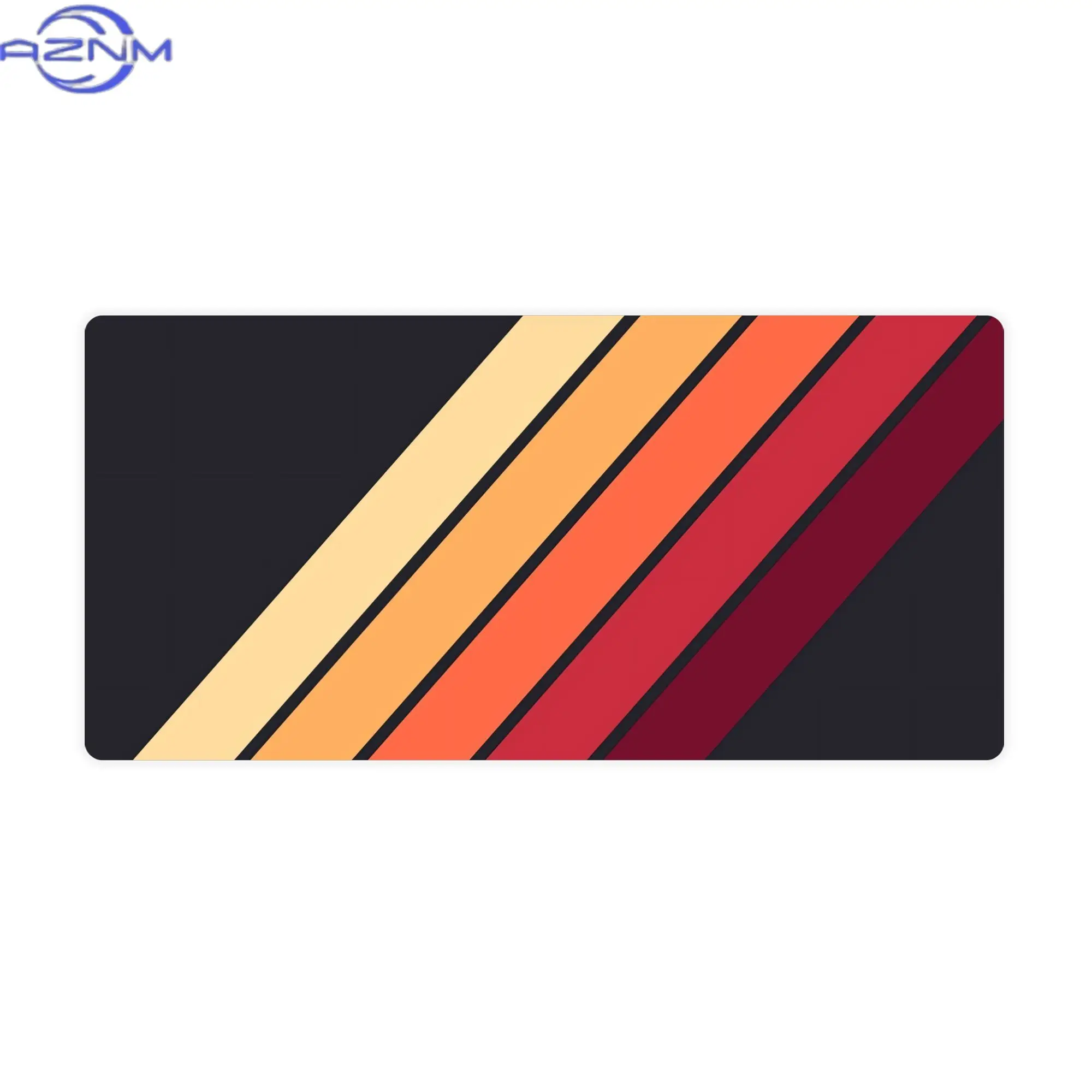 70s Vintage  Stripes Minimalist Keyboard Mat for Creative Studios Complements Modern Devices and Clean Desks