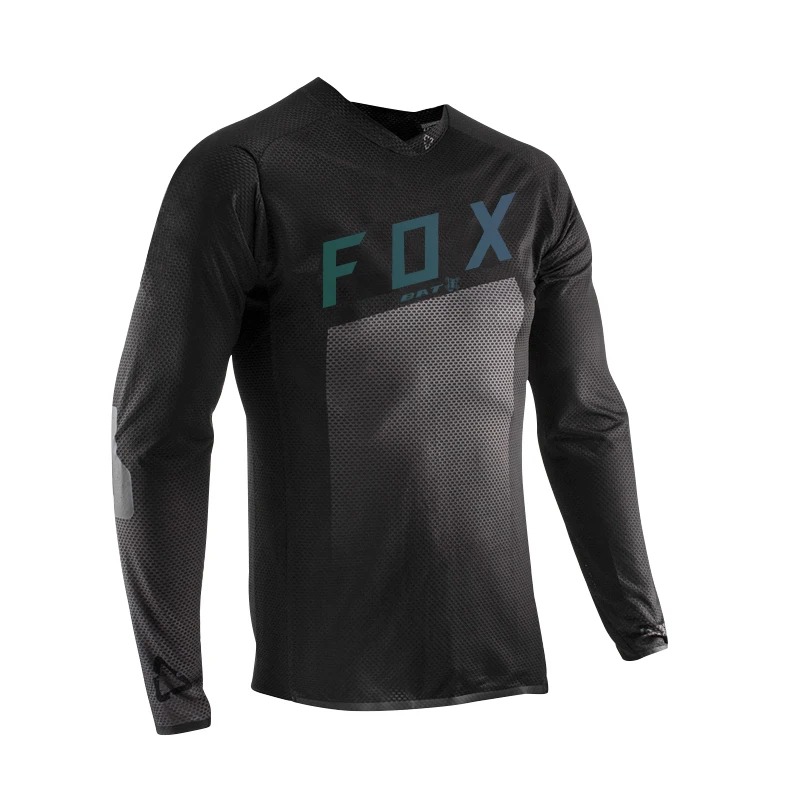 BAT FOX-MTB Jersey para Homens, Downhill Jersey, Mountain Bike Camisa, Motocross T-shirt, Quick-Dry, Enduro, Off-Road, Ciclismo Maillot