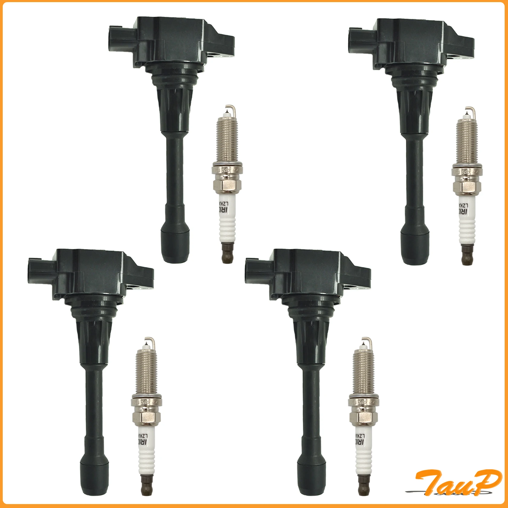 

4Pcs Ignition Coil + Iridium Spark Plug For Nissan Altima Cube Rogue Infiniti FX50 uf549 22448ED000 22448JA00A 22448JA00C