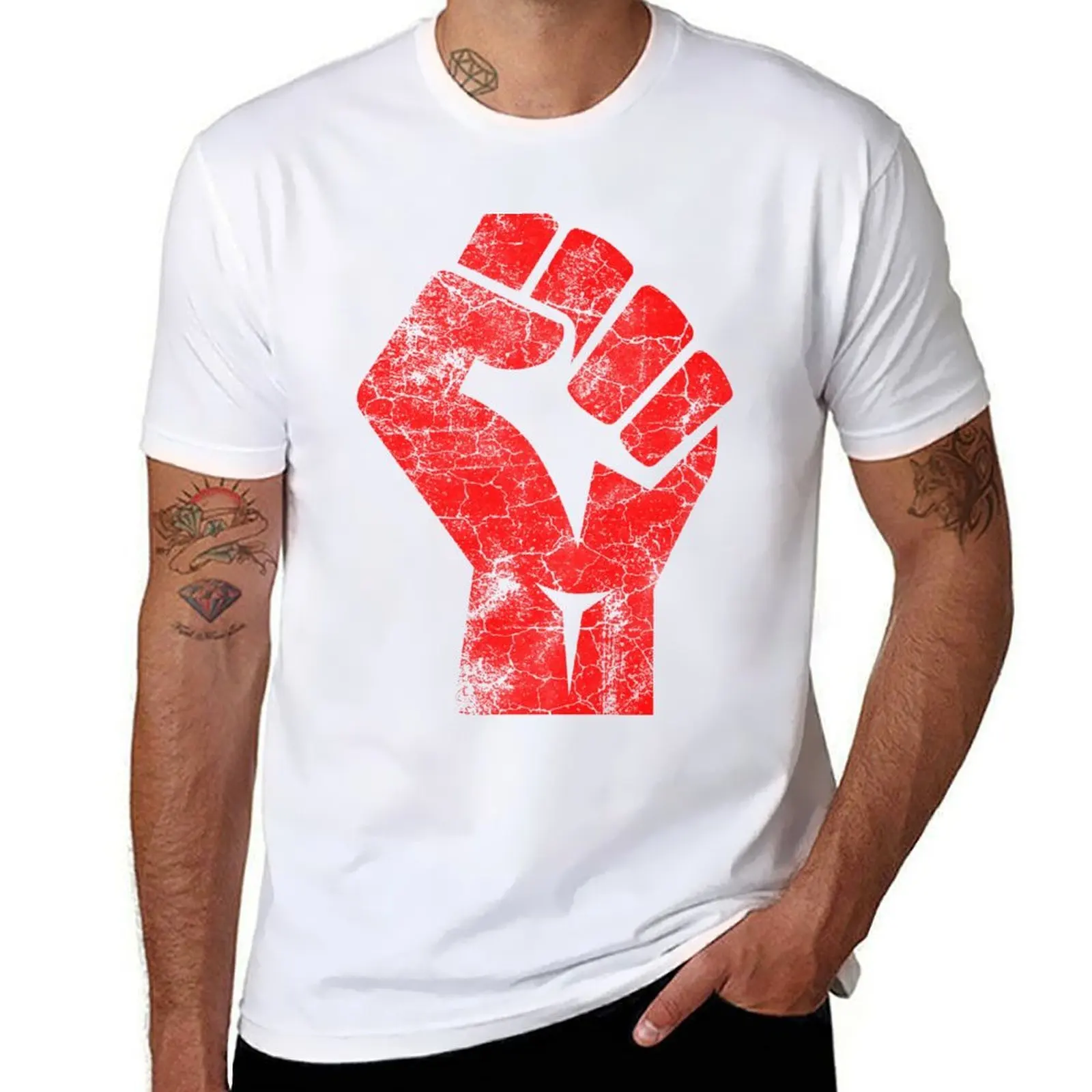 

Fist of Solidarity T-Shirt t shirts for man pack white funny t shirts man T-Shirt