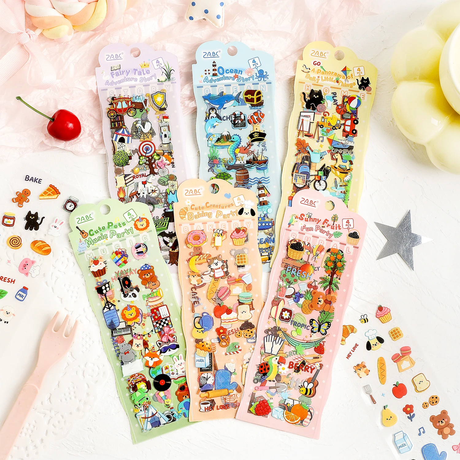 Moe Monster Exploration Series Sticker Set - Korean Style Cute DIY Gukka Phone Case Decorations