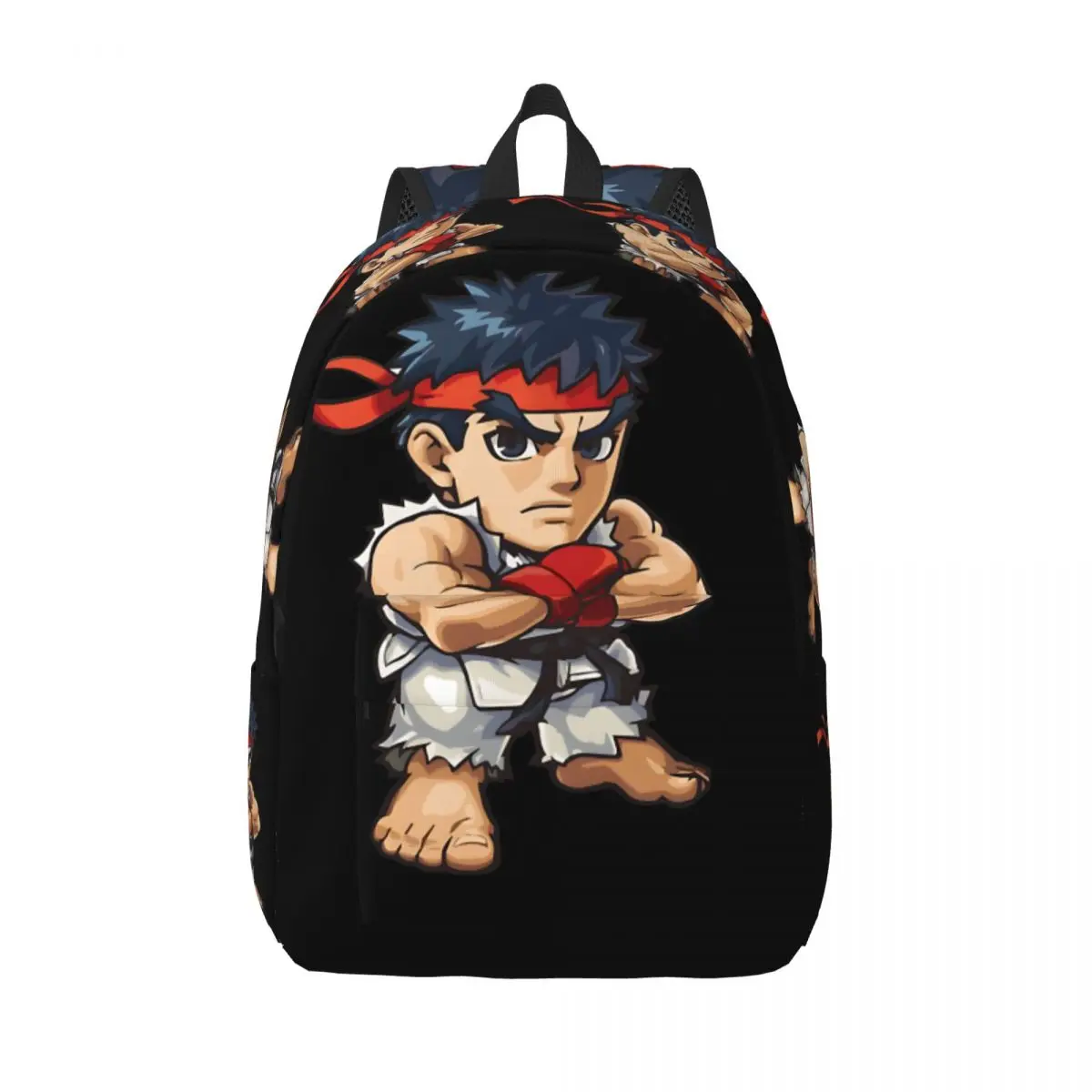 Birthday Gift Waiting Sturdy Shoulder Children's Bags S-Street Fighter Vintage For Men Kid Rucksack High School