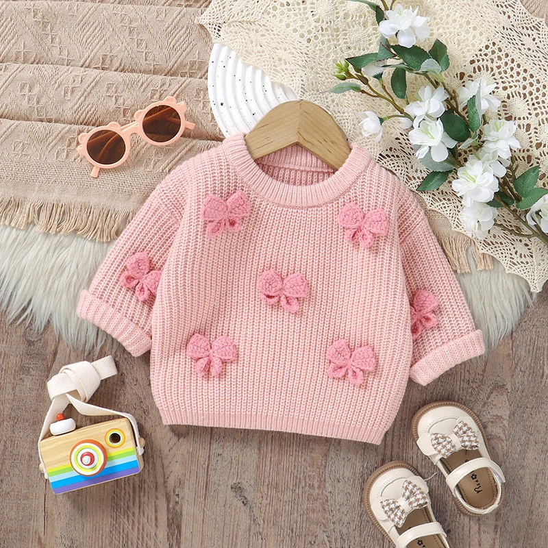 Moda Bowknot lavorato a maglia - Baby Clothing Jumpers recensione e prezzo