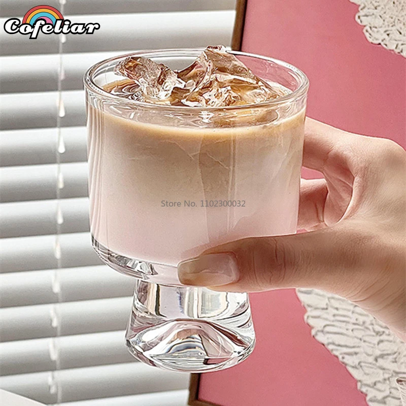 

Creative Mountain Shape Water Cup Japanese Glass Cup Juice Tea Wine Glass Coffee Mug Drinking Cup Whiskey Glass Canecas