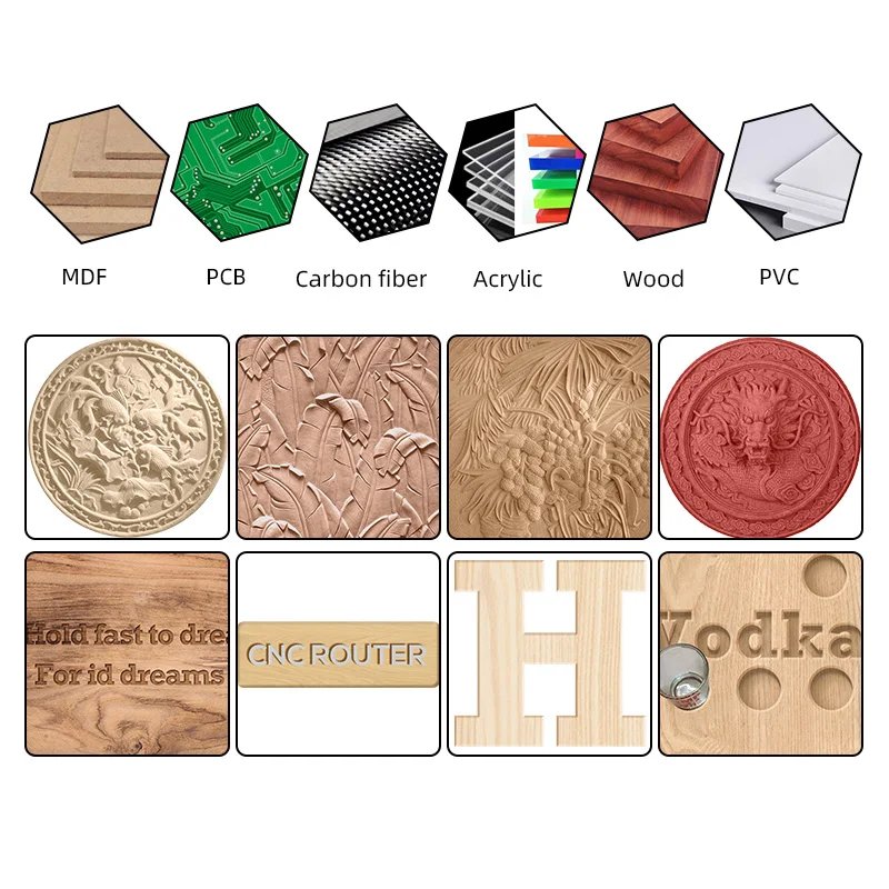 Imagem -06 - Cnc 1010 Kit Quadro do Roteador de Alumínio Pvc Máquina de Escultura em Madeira Cnc Máquinas Fresadora Pcb para Trabalhar Madeira