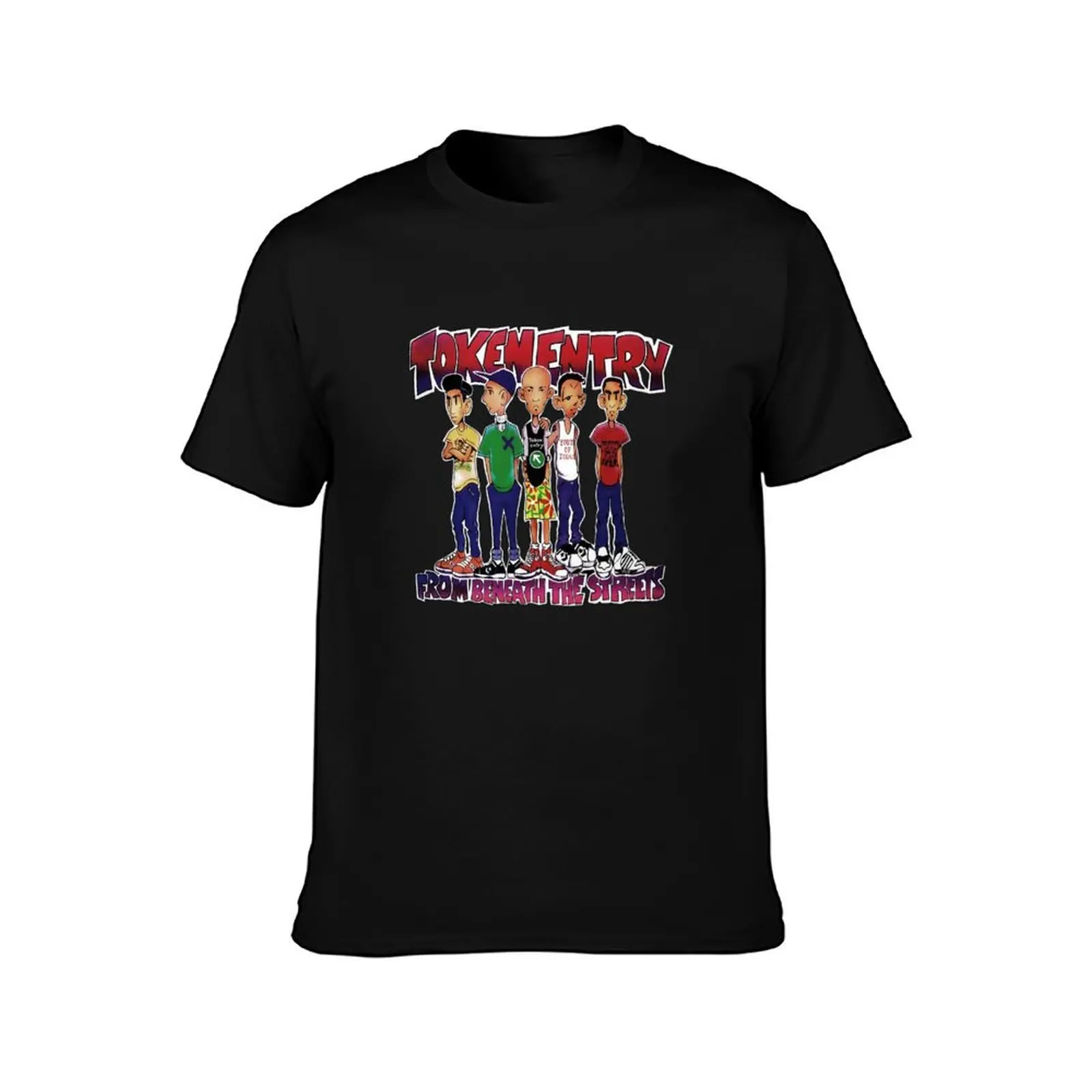 Token Entry T-Shirt Basic Simple Casual Short Sleeve Tee T-Shirt