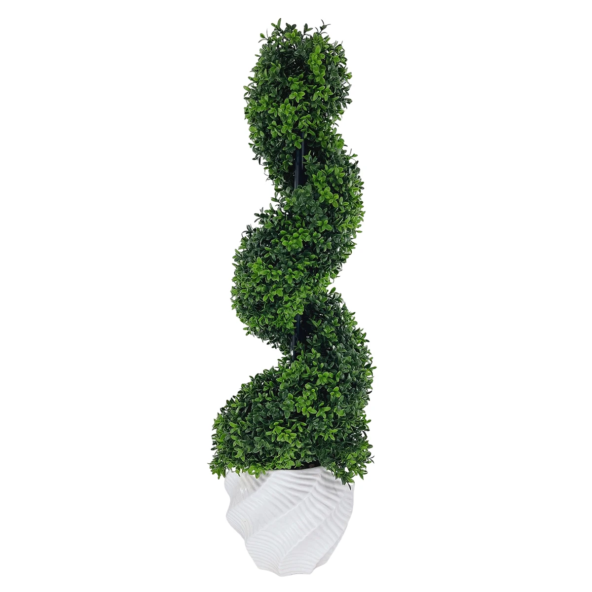 93cm Artificial Spiral Tree Plant With Lights Large Plants Potted Boxwood Topiary Bonsai Home Decoration Garden Courtyard Porch