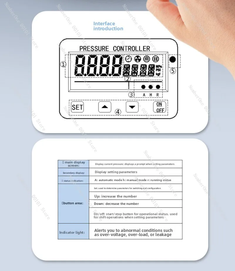 Lfds630 digital display pressure switch for vacuum pumps, digital display pressure controller
