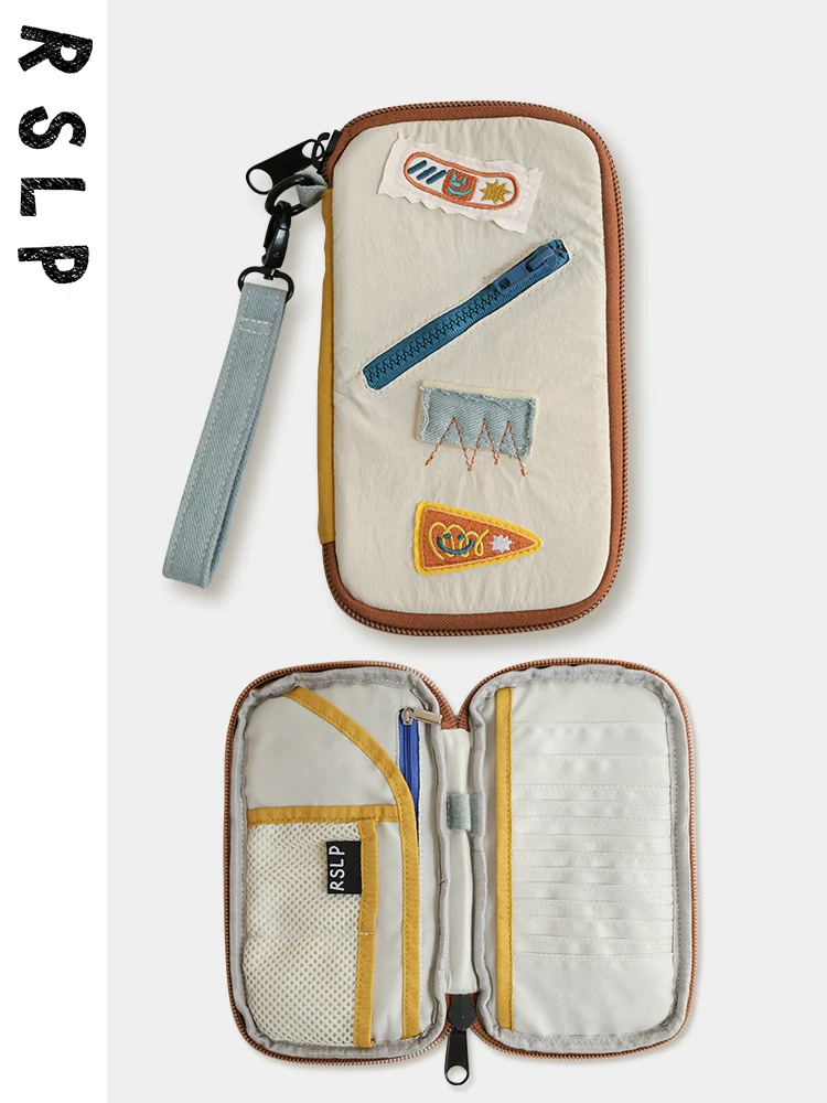 

Porter Travel Portable Multi-Card One-Piece Passport Holder Large Capacity Document Air Ticket Coin Storage Bag Student Suitable