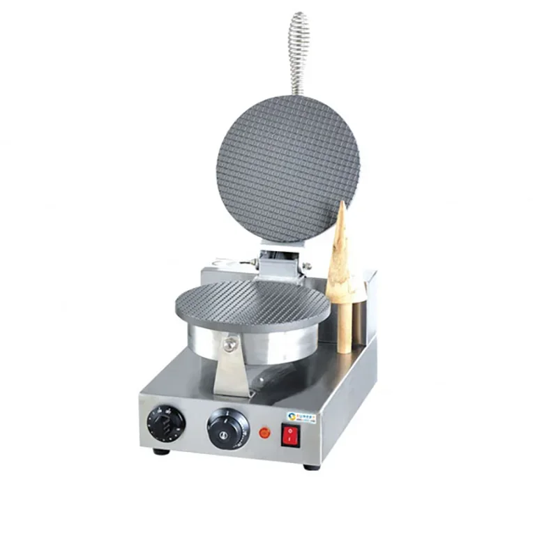 Professional 1-Plate Electric Ice Cream Egg Bubble Waffle Cone Makers Machine Industrial Korean Belgian Waffle Maker