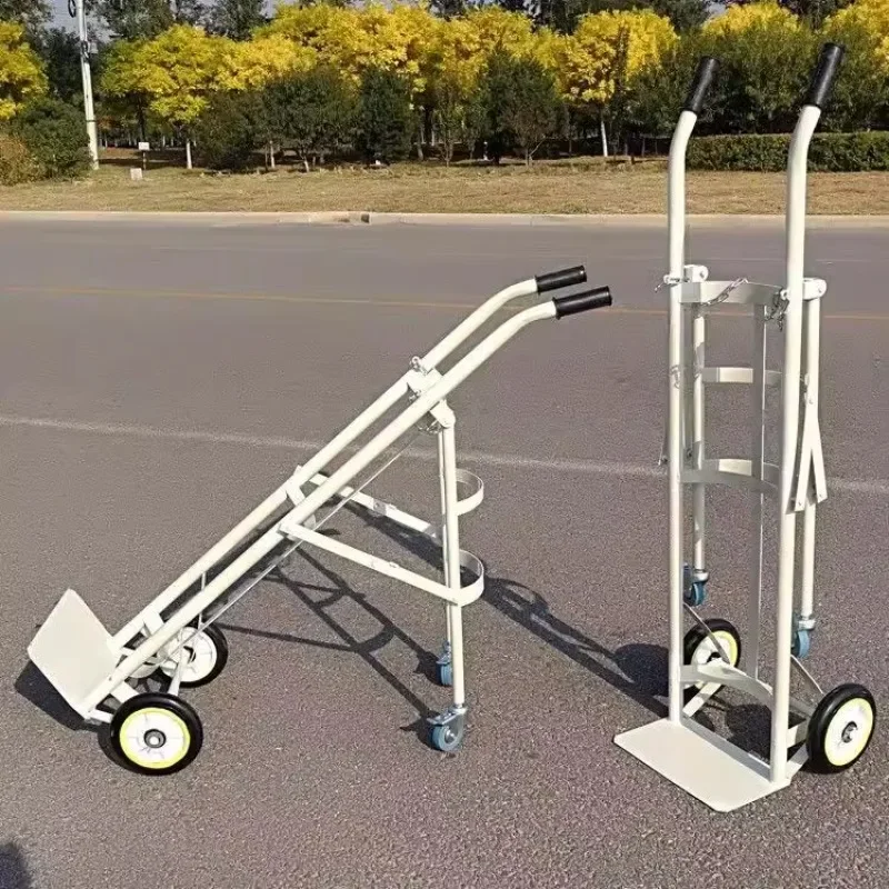 40 liter oxygen cylinder trolley, universal cylinder handling trolley