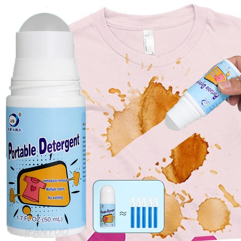 1/3Pcs 50ML Kleidung Fleck Entfernung Rolling Ball Tragbare Öl Fleck Reinigung Waschmittel Dekontamination Stift Für Weiß t-Shirt Schuhe