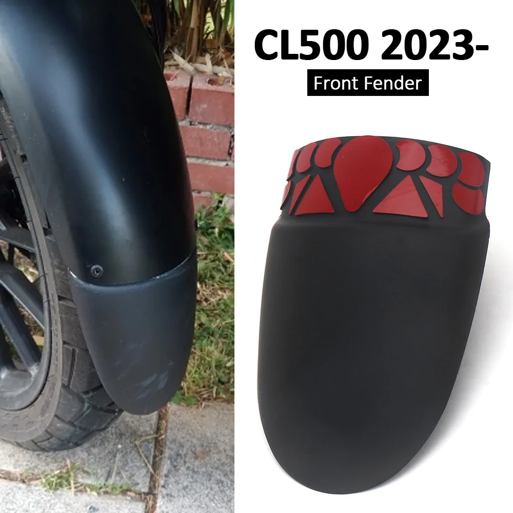 

New Motorcycle Accessories Black Extension Front Fender Mudguard Extender For Honda CL 500 CL500 2023 2024