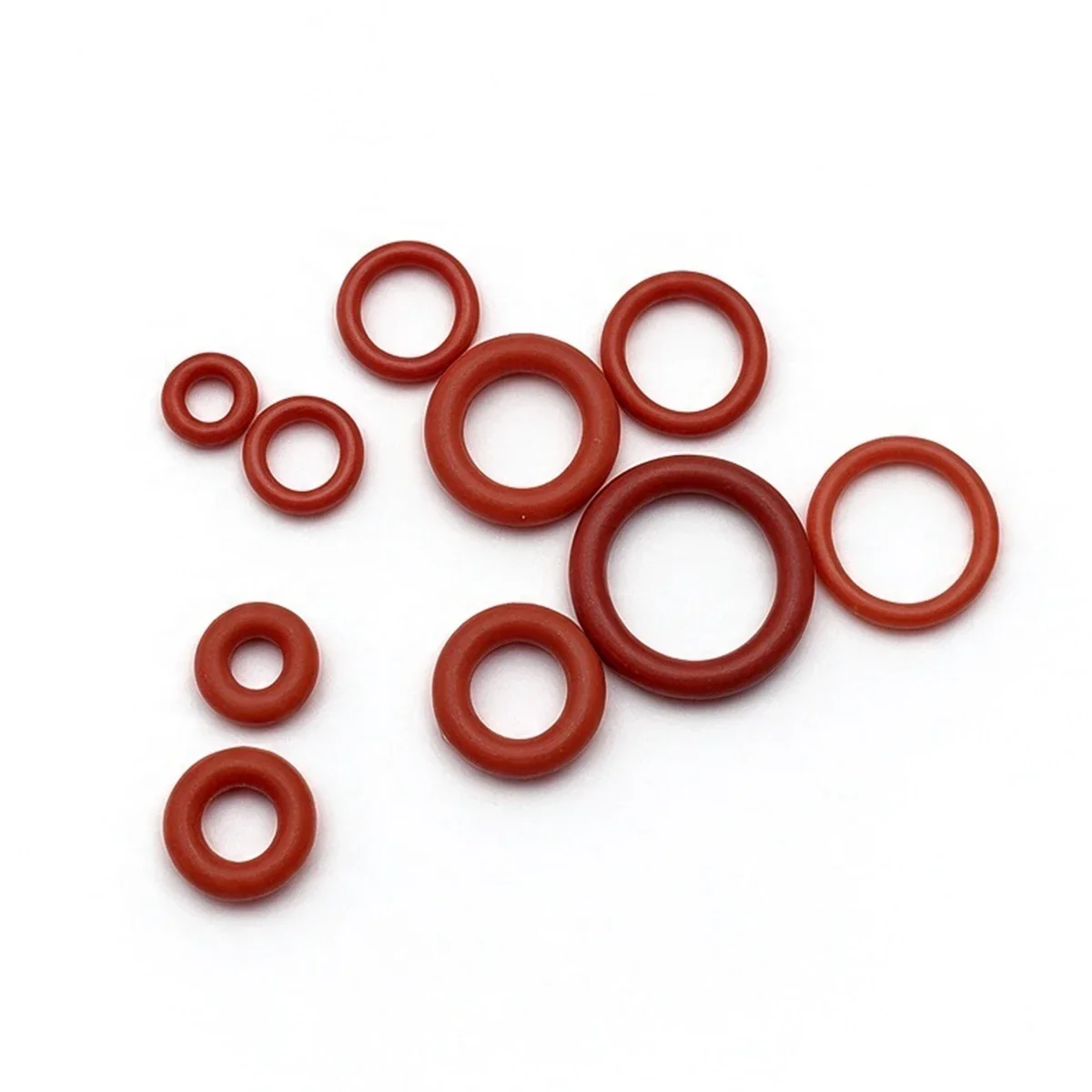 250 Pieces of Food Grade Red Silicone O-ring Kit Suitable for High Temperature and Aging Resistant Coffee Machine Water Purifier