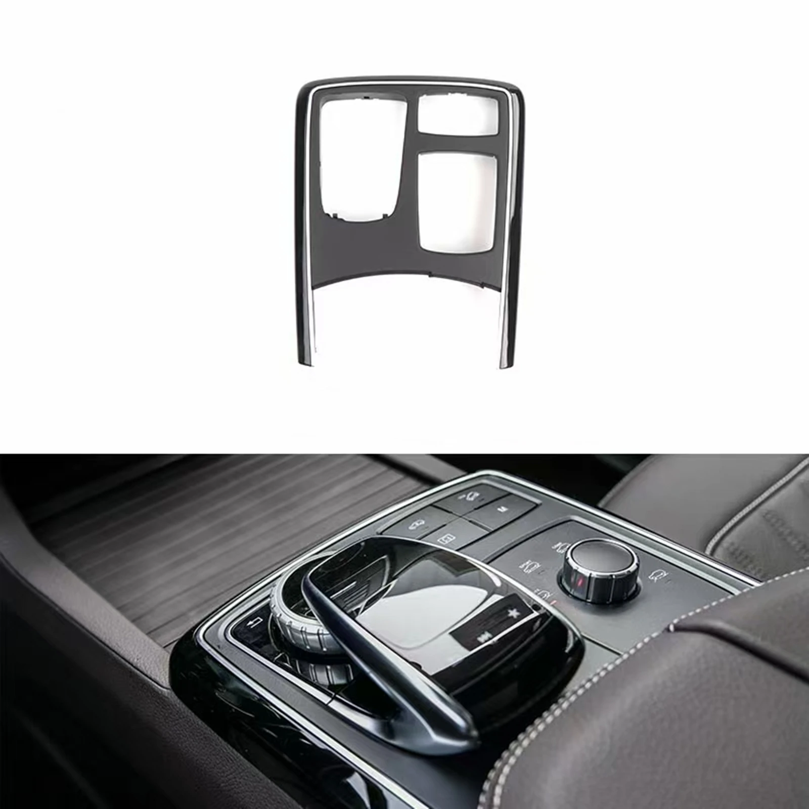 Central Console Panel Cover Trim For Mercedes Benz GLE GLS Class W166 2015-2019 GL Class 2012-2015