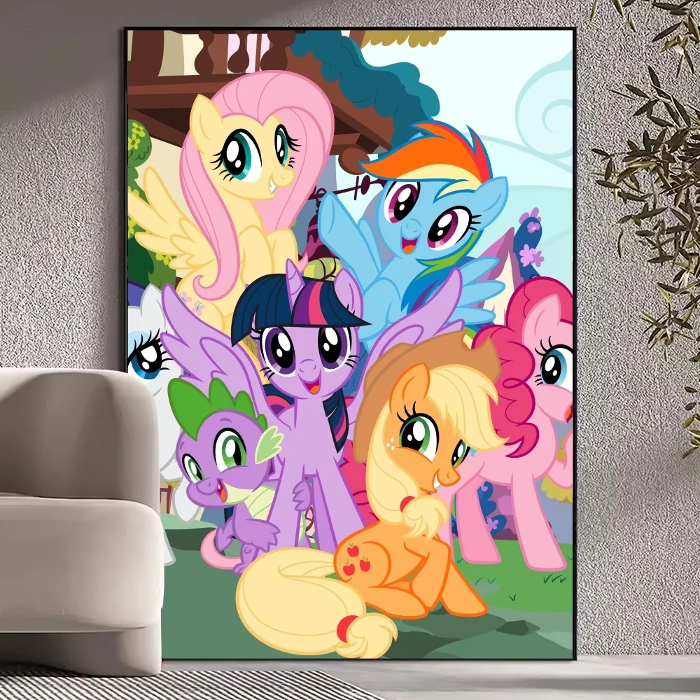 BiliBili Little Unicorn Ponys Poster Prints Wall Pictures Living Room Home Decoration