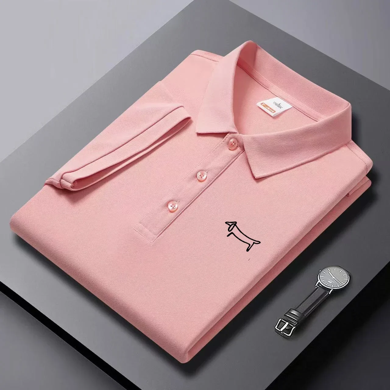 Men's Summer Golf Polo Shirt Solid Color Short Sleeve Casual Lightweight Breathable Quick Drying Sports Tops Golf Tees Polo Shir