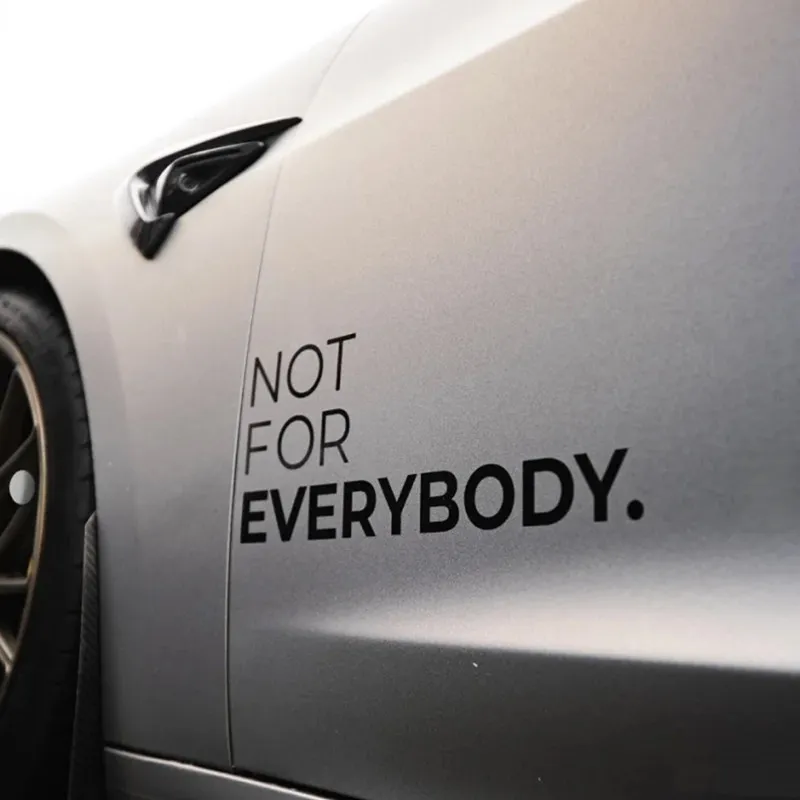 

NOT FOR EVERYBODY JDM Style Car Stickers Concept Modified Door Side Vinyl Decals Personalized Tuning Decor