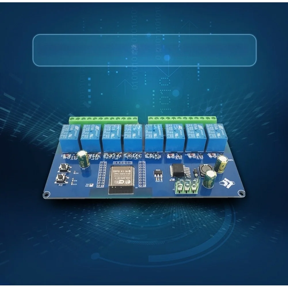 DC5-30V Power Supply 8 Channel Relay Module For ESP32 WIFI BT BLE ESP32-WROOM Relay Board Secondary Development Board