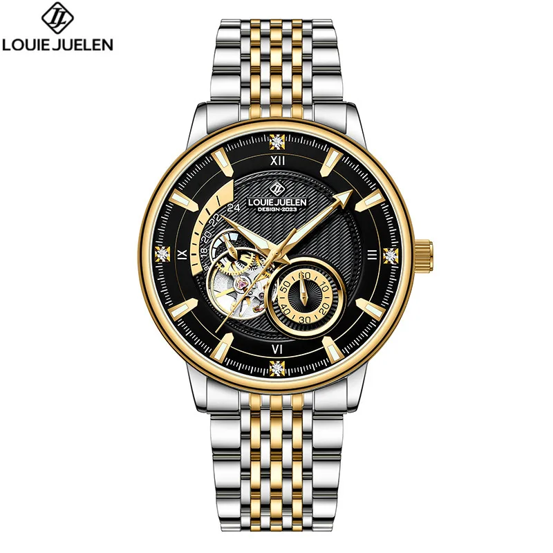 

Dropshipping brand Mechanical Watch Men Automatic Mens Tourbillon Watches Waterproof Reloj Hombre Stainless Steel Wristwatch