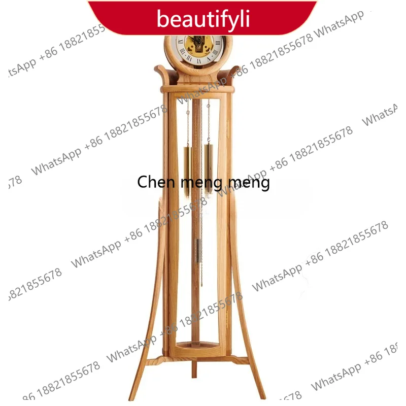 mechanical floor clock living room villa table clock new Chinese retro pendulum clock modern simple a55