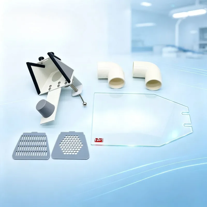 1 Set Lab Universal Vacuum Suction Port, Full Mouth Glue Tray Grinding Dust Filter Technician Table S