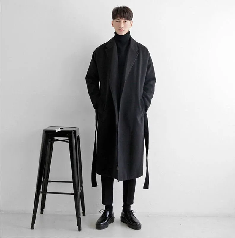 

Wool Blend Coat Yellow Mans Slit Sleeve Open Gap Sexy Alluring Attractive Appealing Engaging Charming Magnetic Drawing Neutral