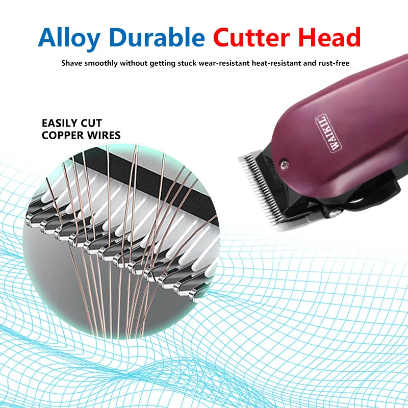 WAIKIL New Professional Men's Electric Hair clipper Plug in High Power Hair Trimmer Hair Gallery Special Barber Styling Tool