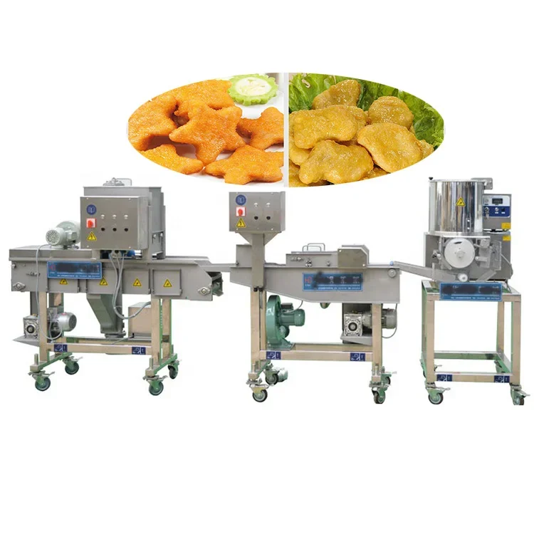 Global Best Seller Commercial Meat Pie Beef Hamburger Making Chicken Nuggets Forming Machine Burger Patty Production Line