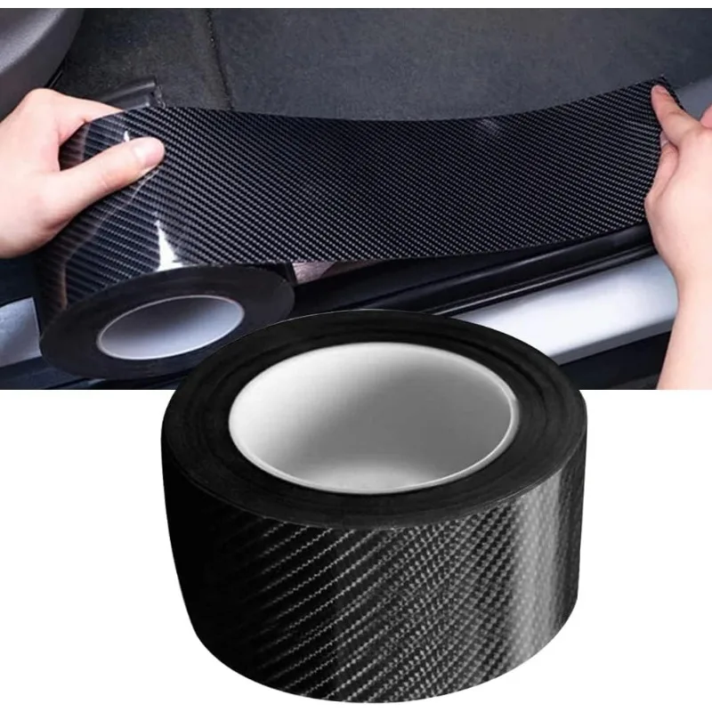 

Car Door Sill Sticker Car Rubber Bumper Spoiler Edge Protection Carbon Anti Scratch Sticker Universal Car Door Protection