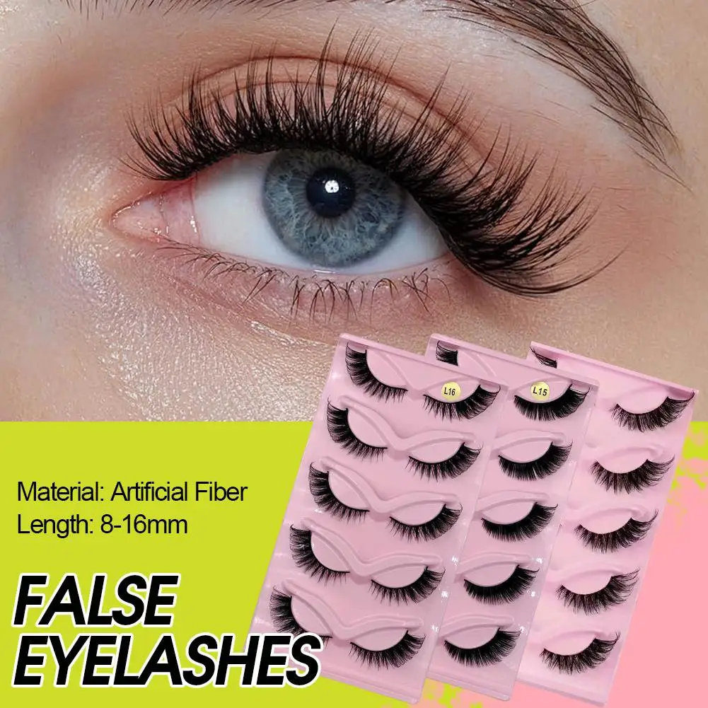 Natürliche Flauschige Wimpern 8D Volumen Falsche Wimpern Russische Streifenwimpern Extensions Dicke Weiche Lockige Künstliche Wimpern Make-up Wimpern