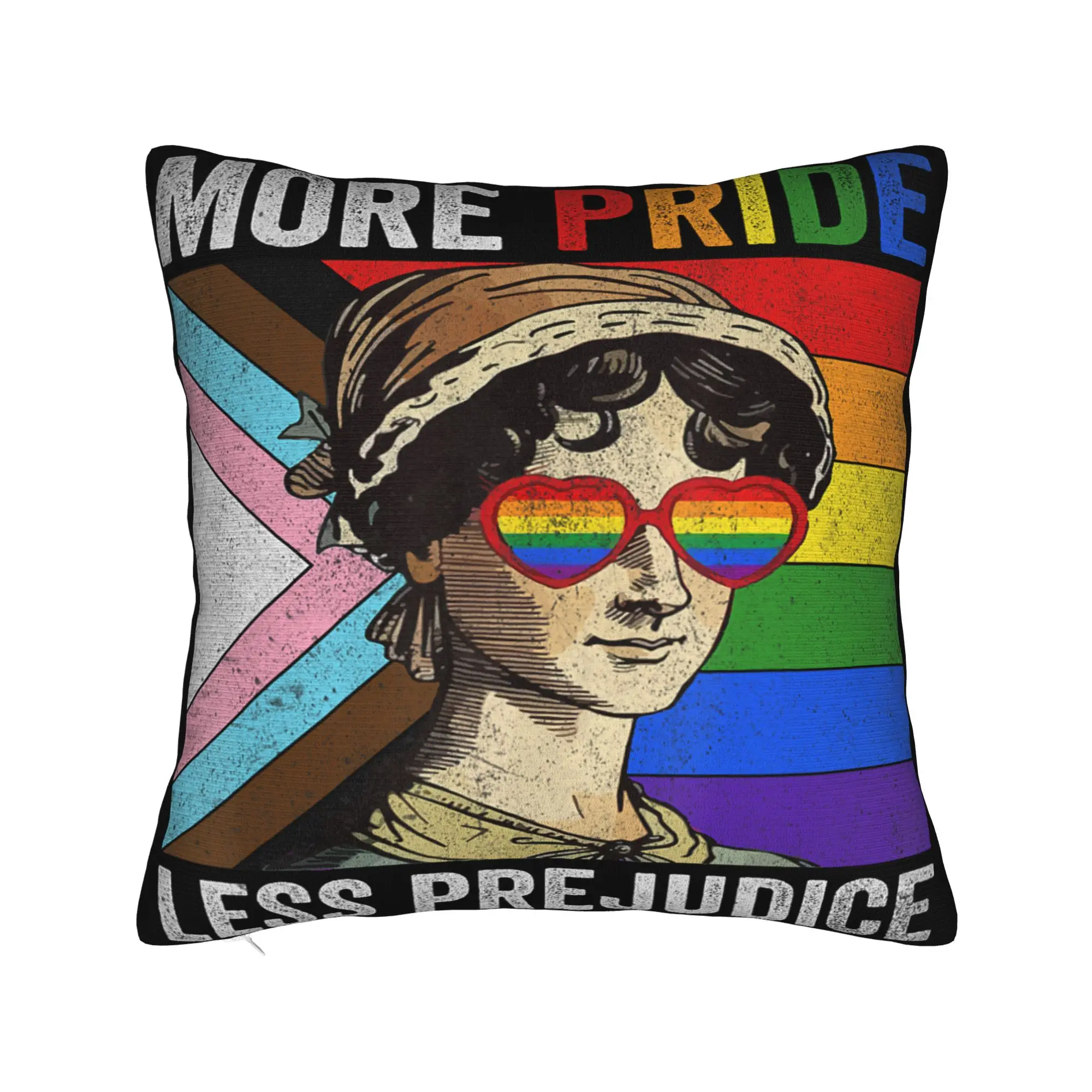 Decorative Pillowcases More Pride Less Prejudice  Merchandise Home  Pillow Case Cover Zipper Multiple Sizes