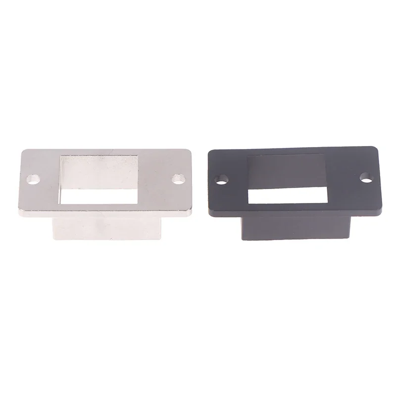 Sleek RJ45 1-Port Keystone Adapter Holder with Durable Metal Panel Mounting and Extended Frame