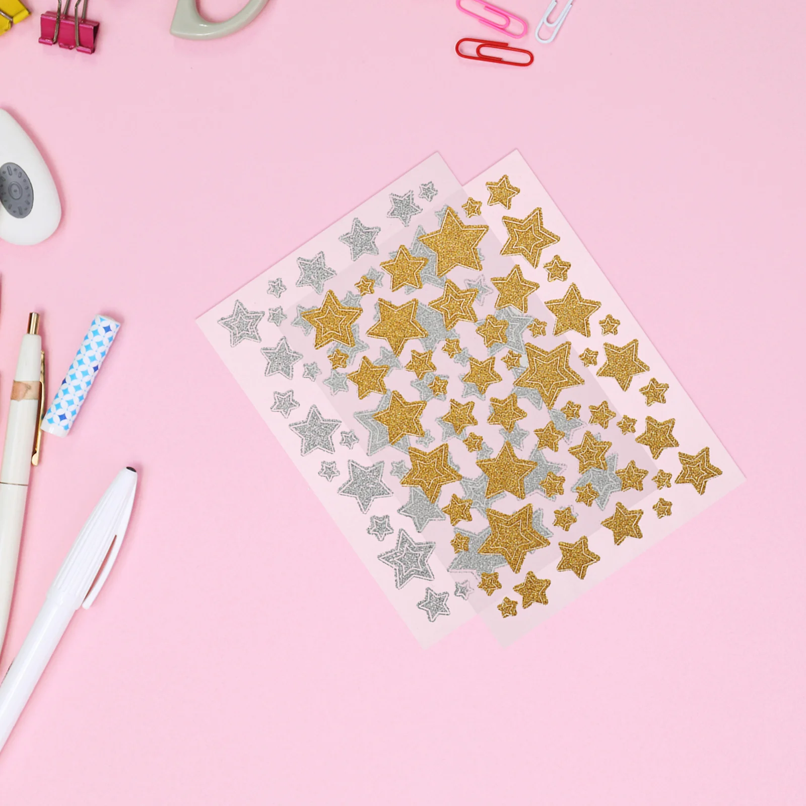 

10Pcs Children Reward Stickers Glitter Star Stickers for Classroom Rewards School Behavior Chart Student Planner Teacher