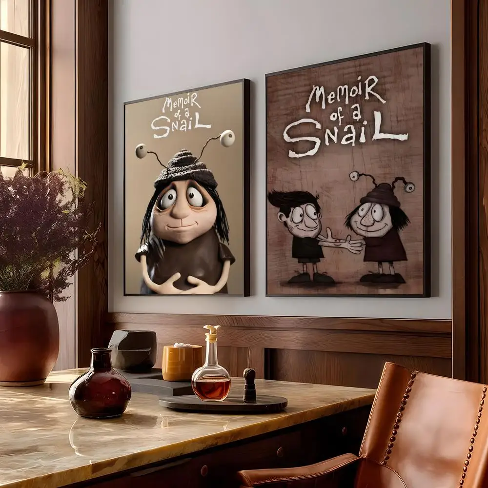 فيلم M-ذكرا على شكل حلزون ملصق للمكتب وغرفة النوم والقهوة ديكور المنزل ملصقات جمالية متينة مقاومة للماء جدار الفن HD