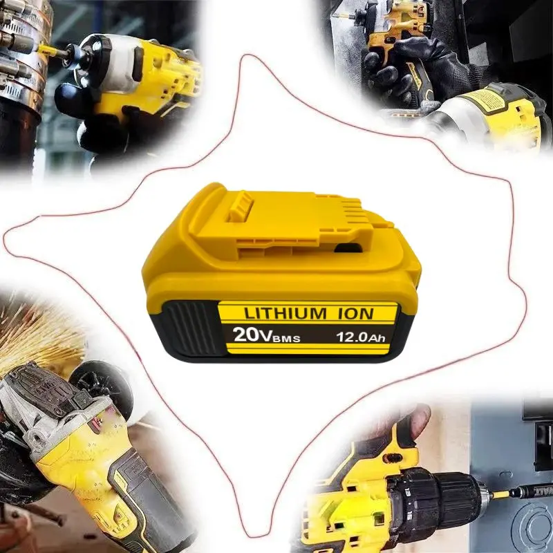 لبطارية ديوالت 20 فولت/60 فولت 6000 مللي أمبير في الساعة، لبطارية ديوالت 18 فولت، بطارية أدوات كهربائية DCB200 DCB205 DCB206 DCB209، لشاحن ديوالت 20 فولت #5