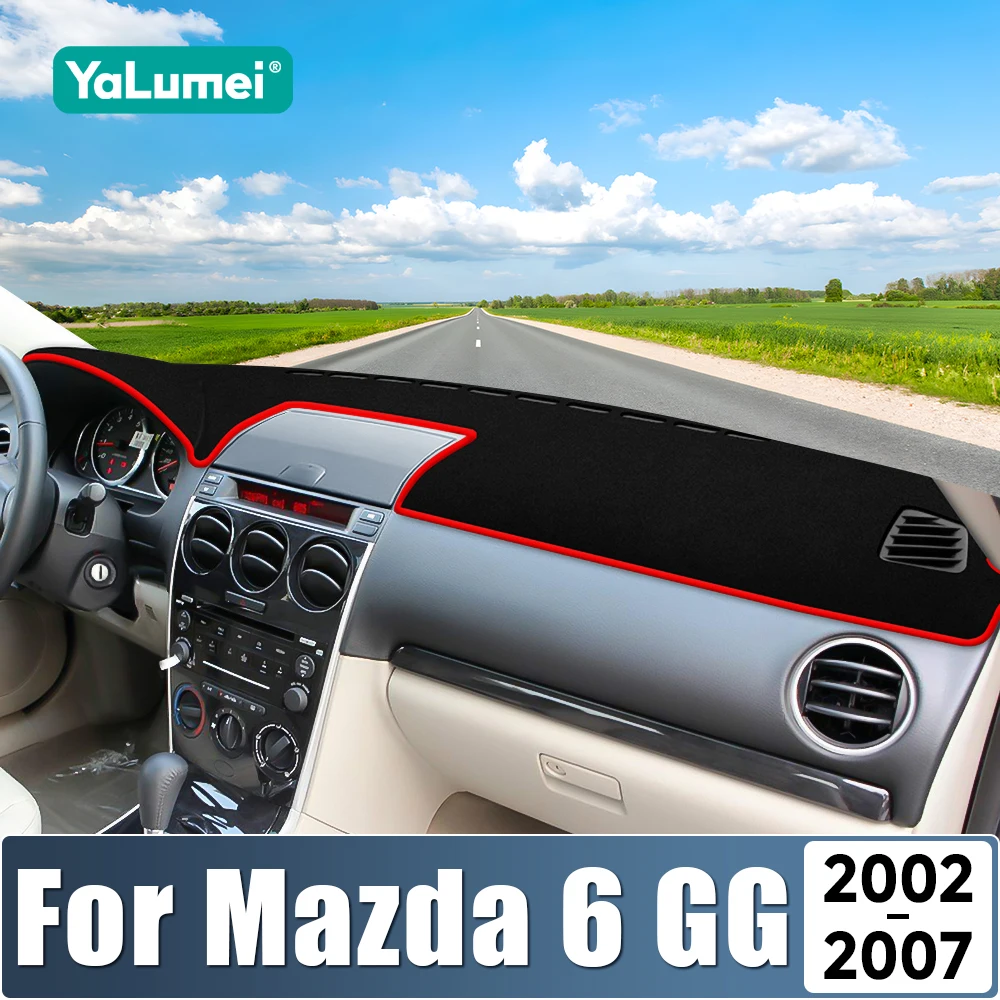 Für Mazda 6 GG 2002 2003 2004 2005 2006 2007 Auto-Armaturenbrett Sonnenschutz-Abdeckung Instrumententafel Rutschfeste Matte Zubehör