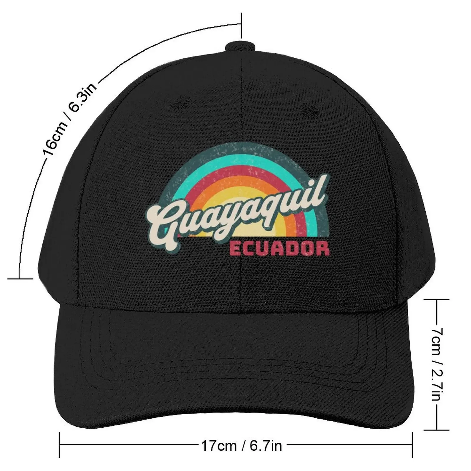 Guyaquil Ecuador America Retro Vintage Latin for Ecuadorians, Ecuadorians and lovers of that beautiful city Baseball Cap