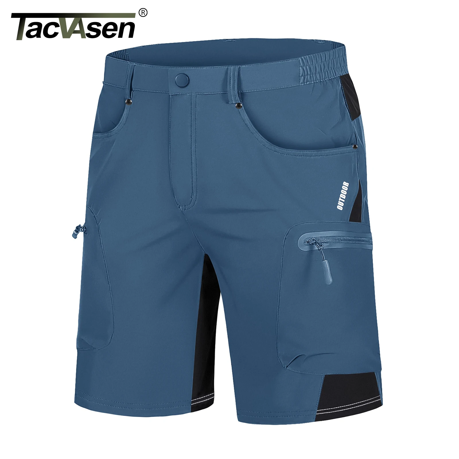 

TACVASEN Men's Lightweight Shorts Outdoors Hiking Fishing Short Pants with Multiple Pockets Quick Dry Summer Work Cargo Shorts