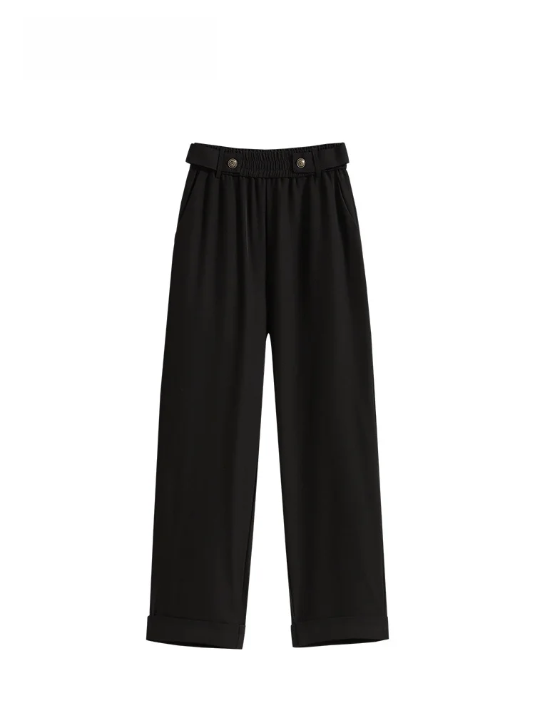 

Повседневные брюки с высокой талией, женские летние новые свободные модные свободные брюки больших размеров с эффектом похудения