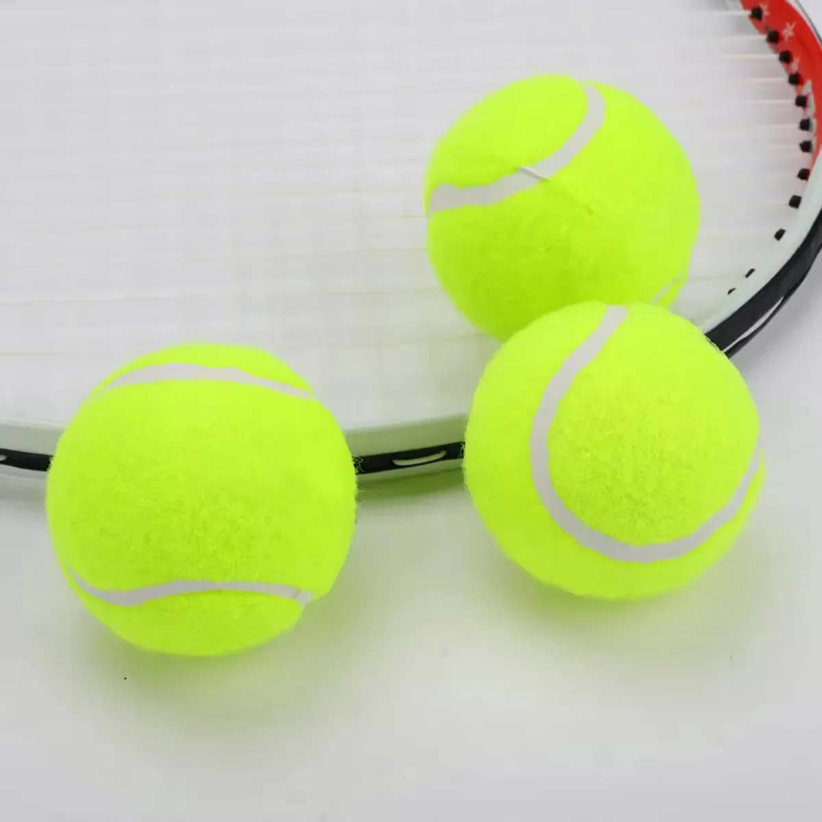 High Bounce Training Tennis Balls for Recreation and Training - Pack of 3