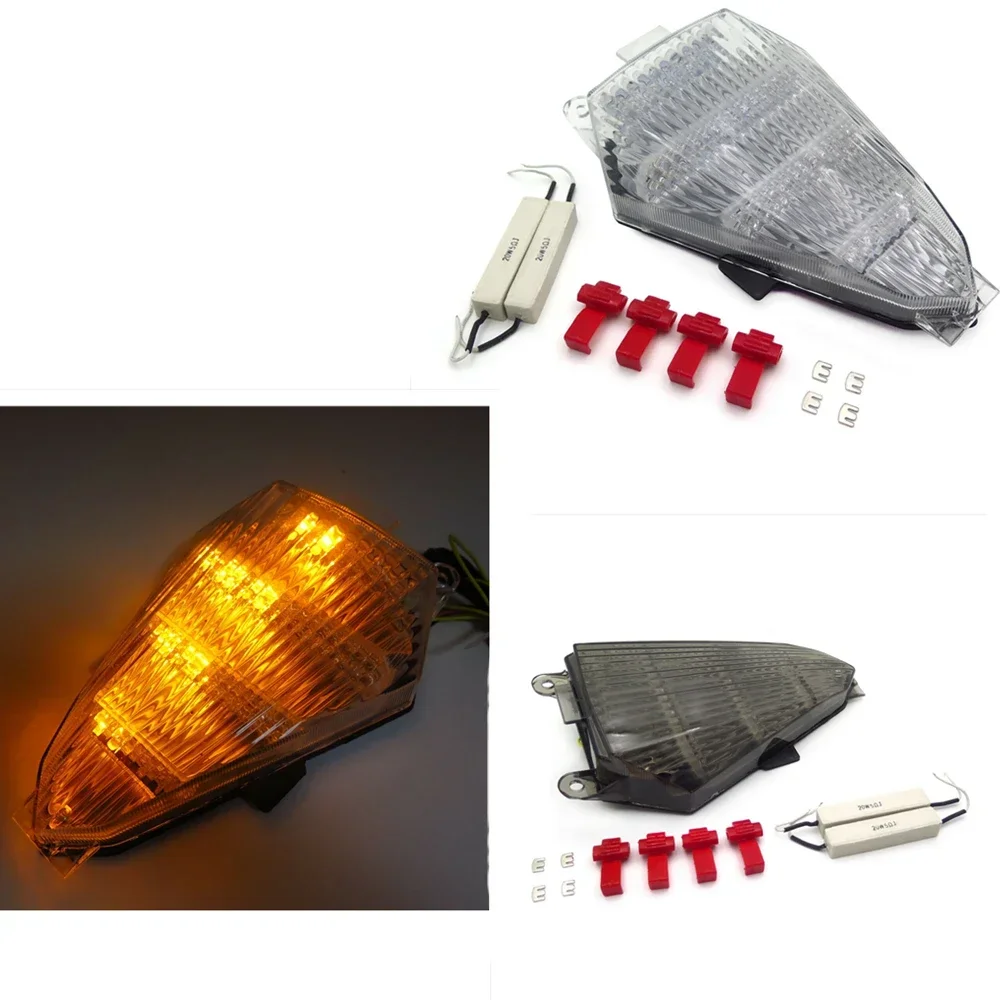 

Smoke Lens Taillight For Yamaha YZF R6 2008-2016 Motorcycle Parts Rear w/Turn Signal LED Integrated